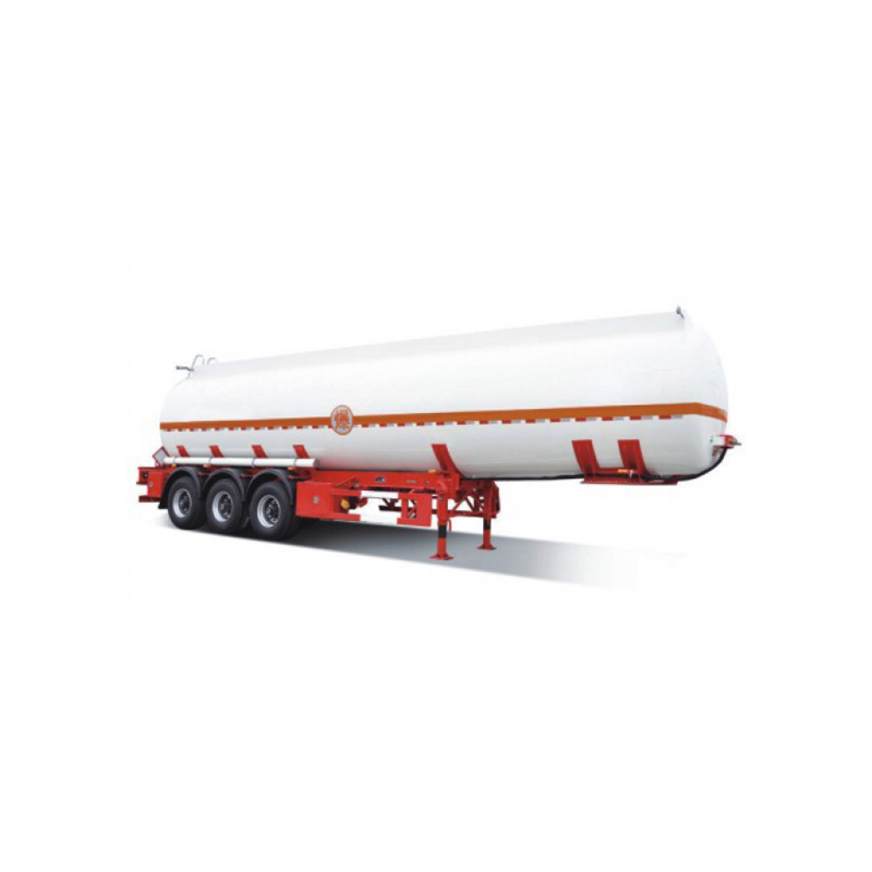 3Axles Fuel TankSemi-Trailer (Stainless Steel)